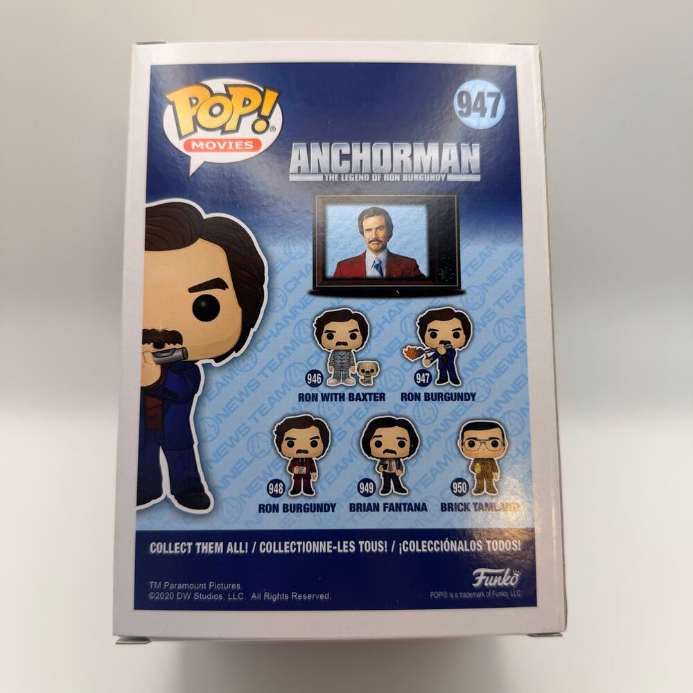 Ron Burgundy #947 Funko Pop - Anchorman (2020 Summer Convention Exclusive) - Picture 3 of 6